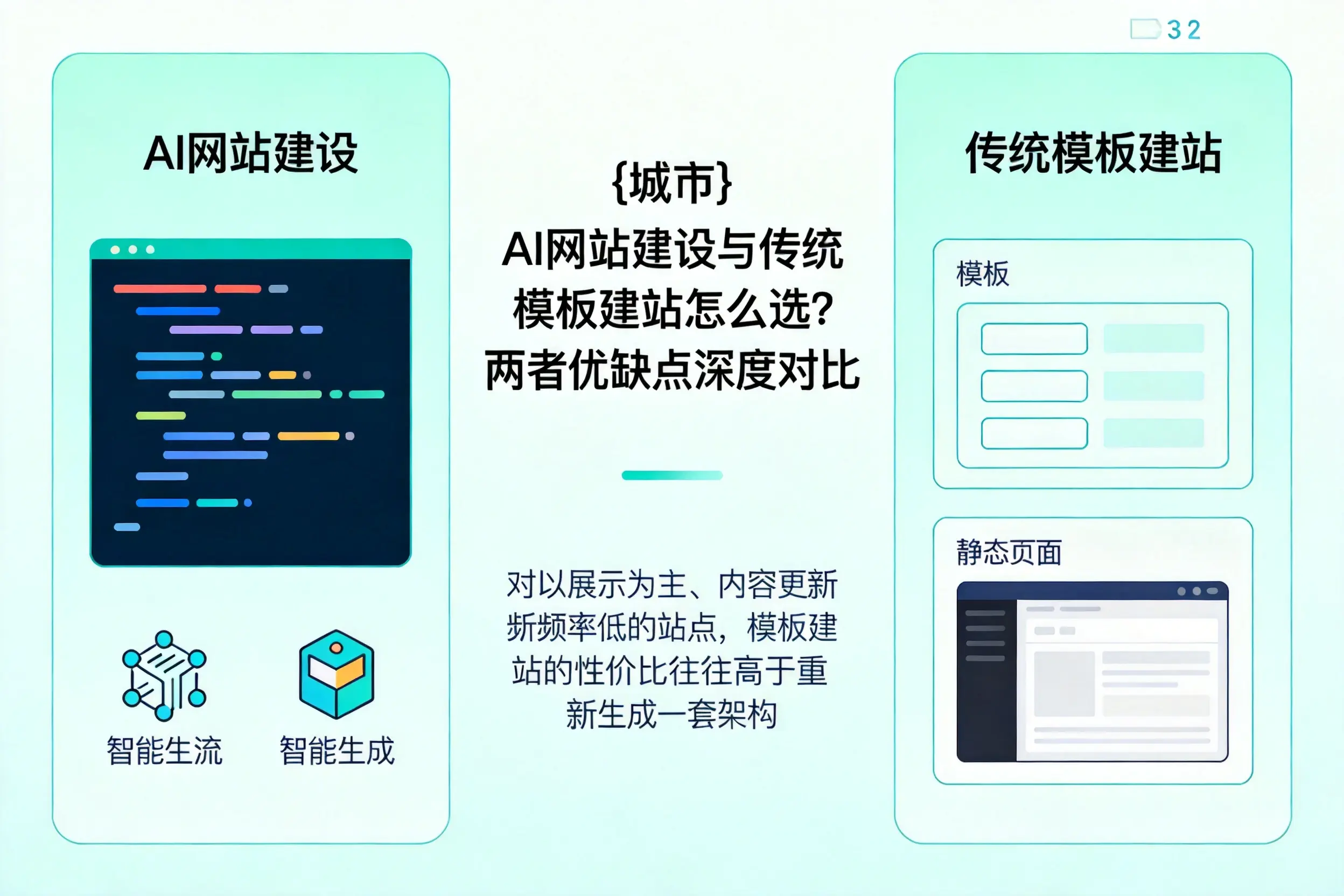阿坝AI网站建设与传统模板建站怎么选？两者优缺点深度对比