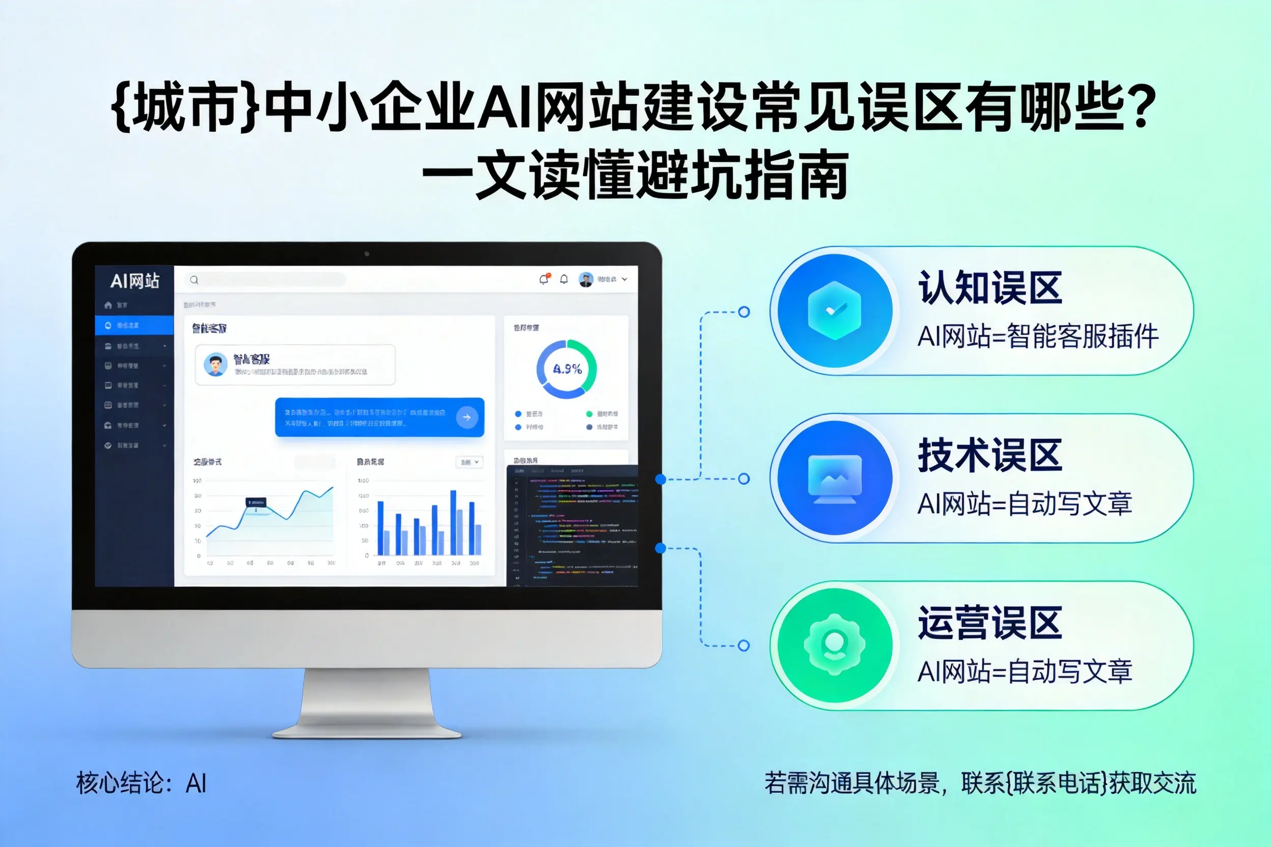 阿坝中小企业AI网站建设常见误区有哪些？一文读懂避坑指南